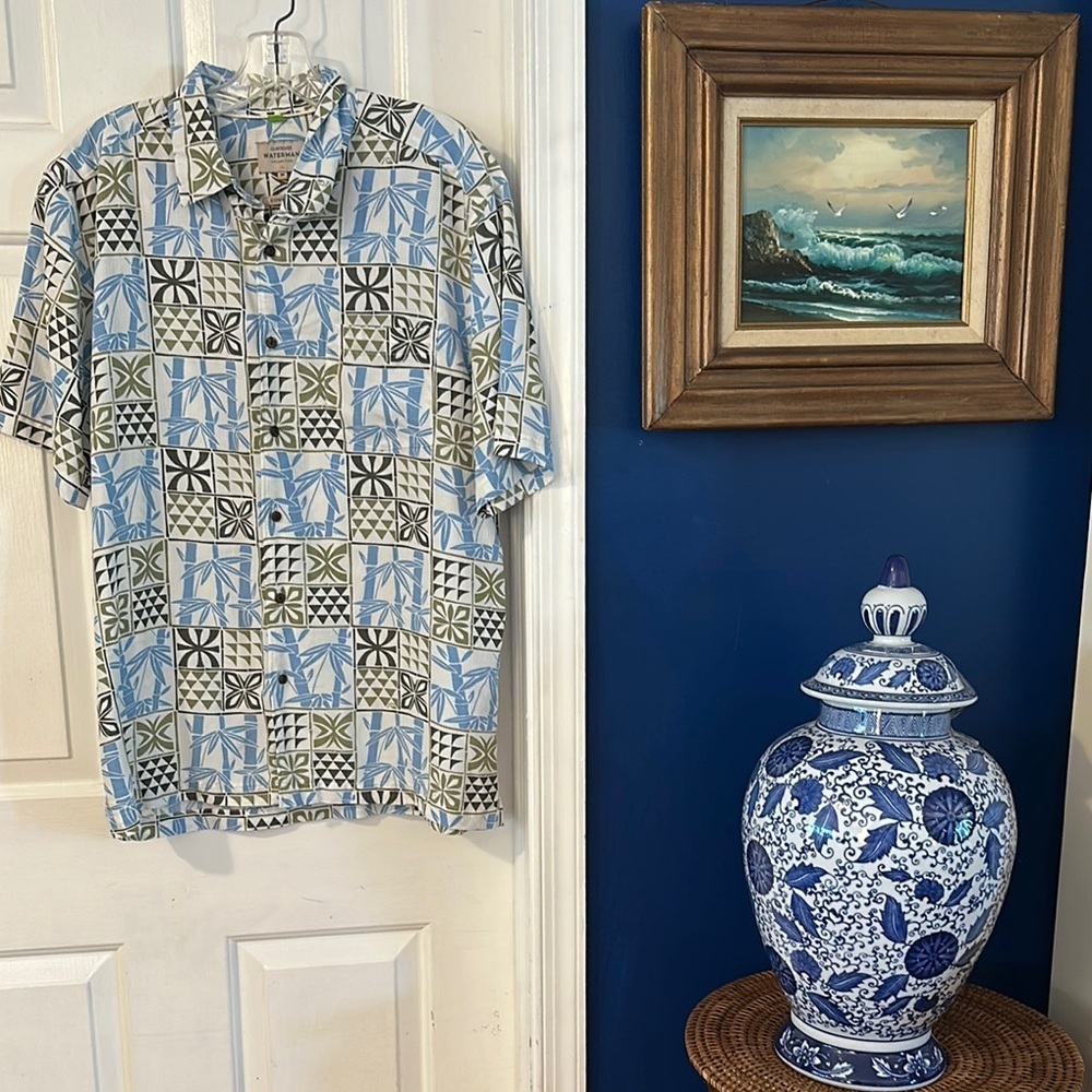 Quiksilver Waterman Comfort Fit Checked Flight Short Sleeves Button Up Shirt